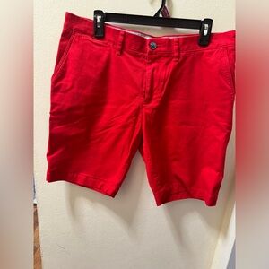 Lacoste Bright Red Men's Flat Front Shorts